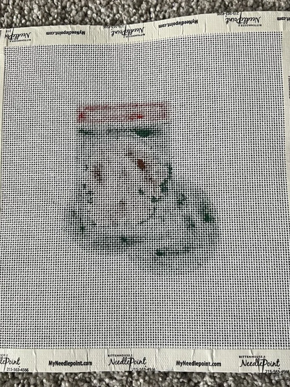 Needlepoint dachshund mini